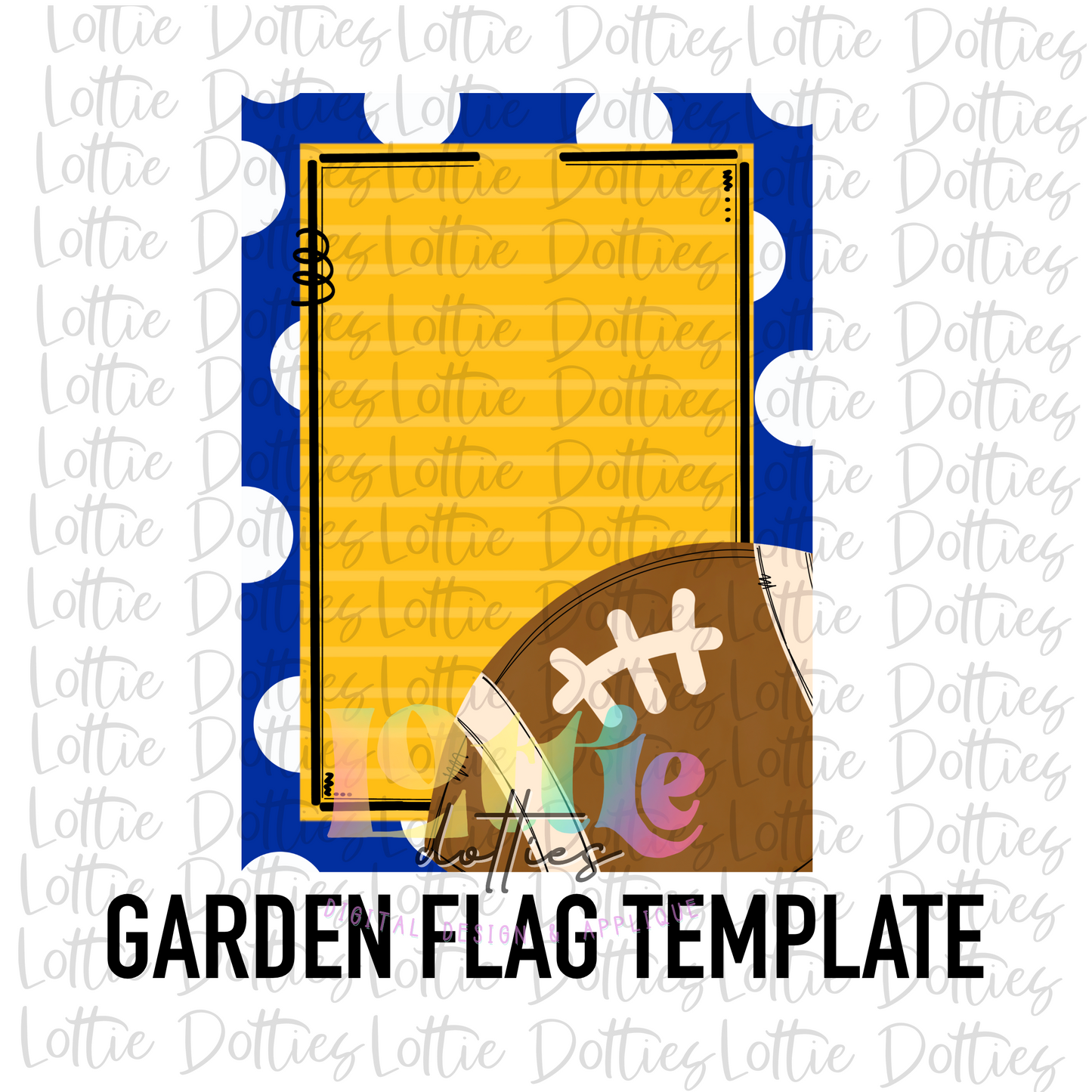 Blank Flag - PNG - Blank - Sublimation - Digital Download - Blue and Gold