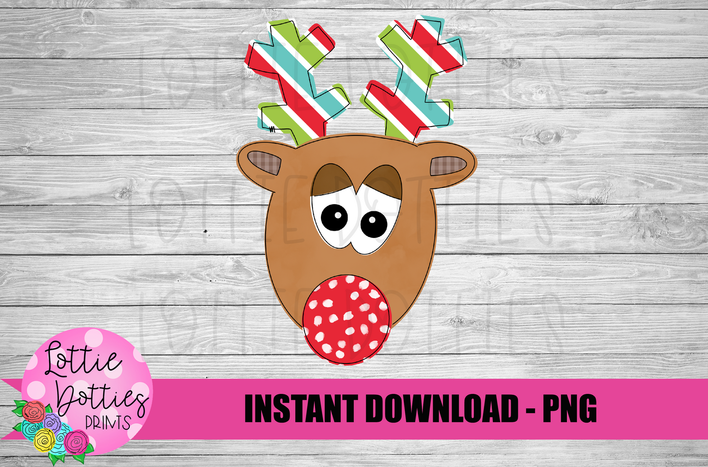 Boy Rudolph Png - Christmas Sublimation Design- Digital Download