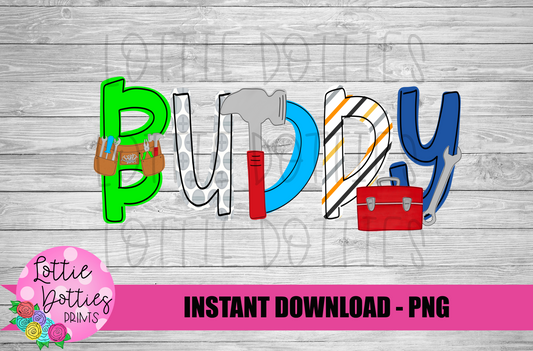 Buddy  - Father's Day Png - Sublimation - Digital Download