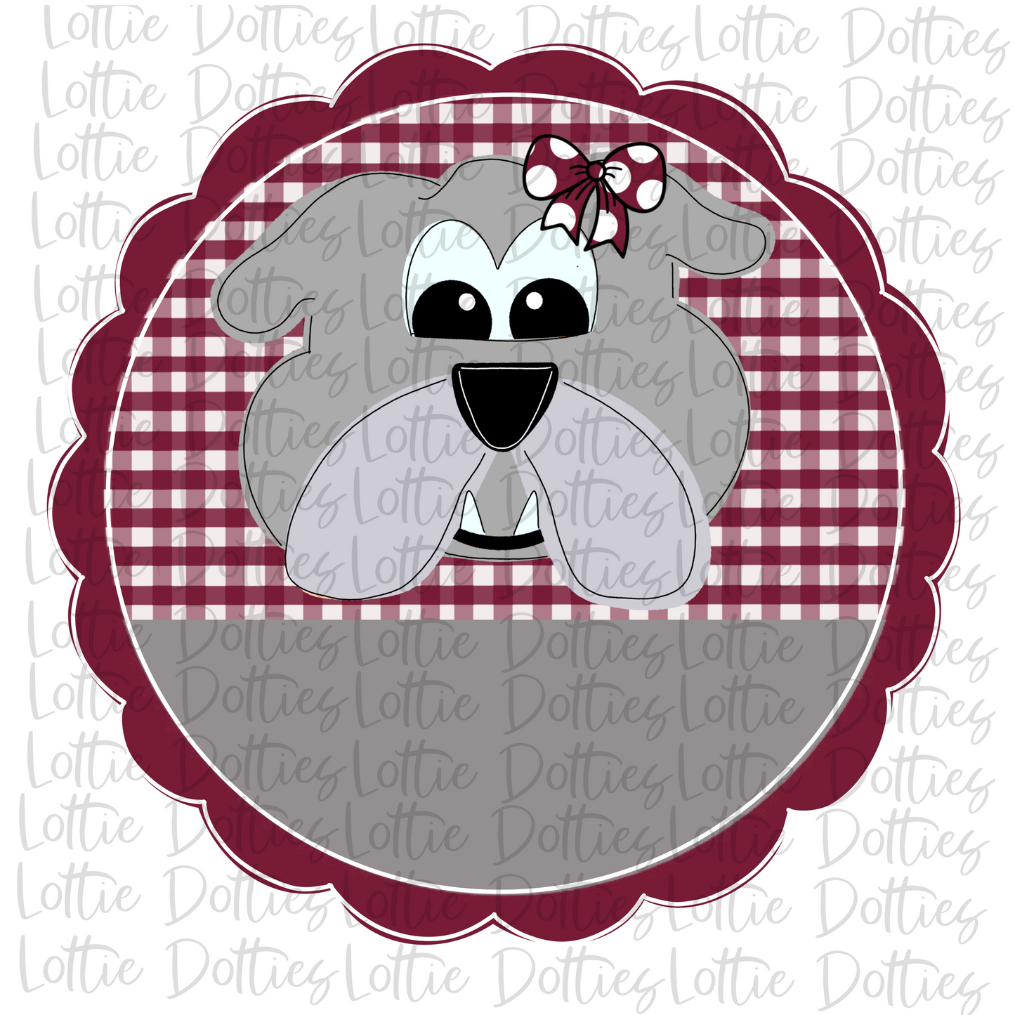 Bulldogs Png - Bulldogs scallop circle Design - School Spirit Design - Digital Download