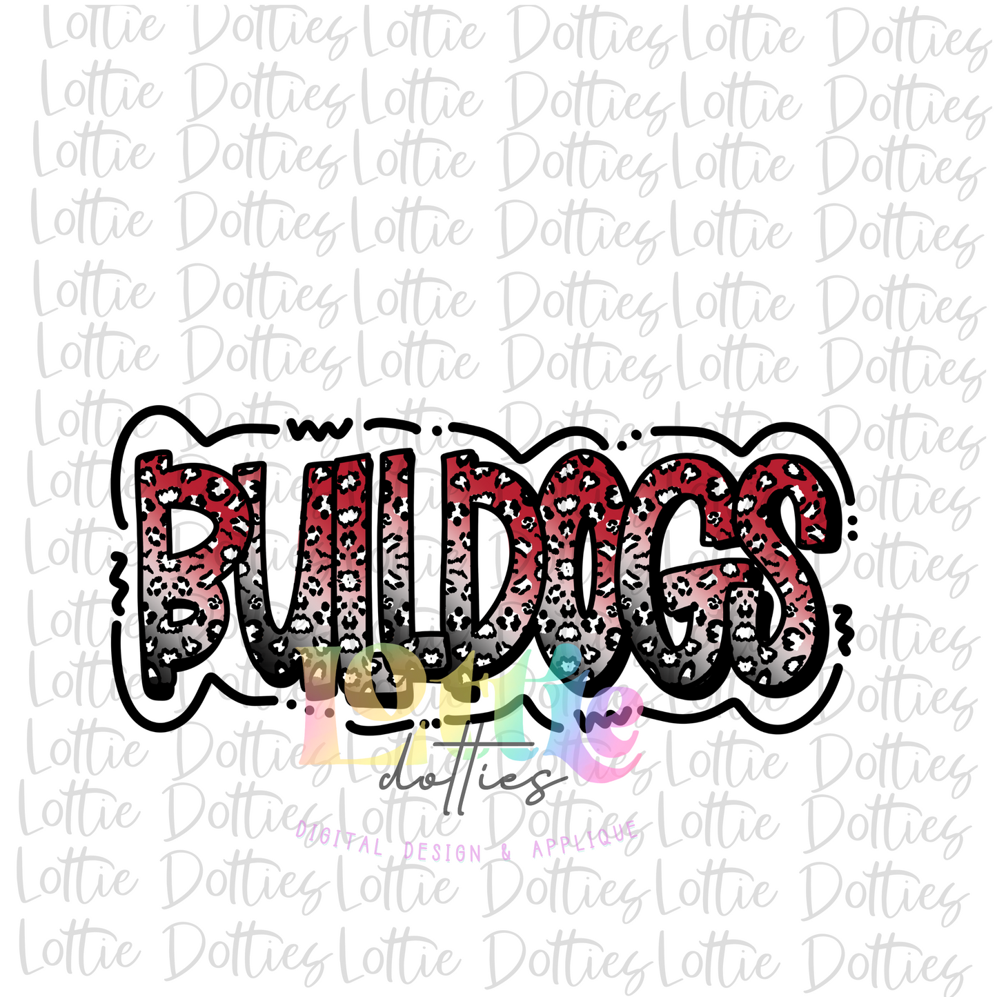 Bulldogs - PNG - Bulldogs - Sublimation Design - Digital Download - Cardinal and Black
