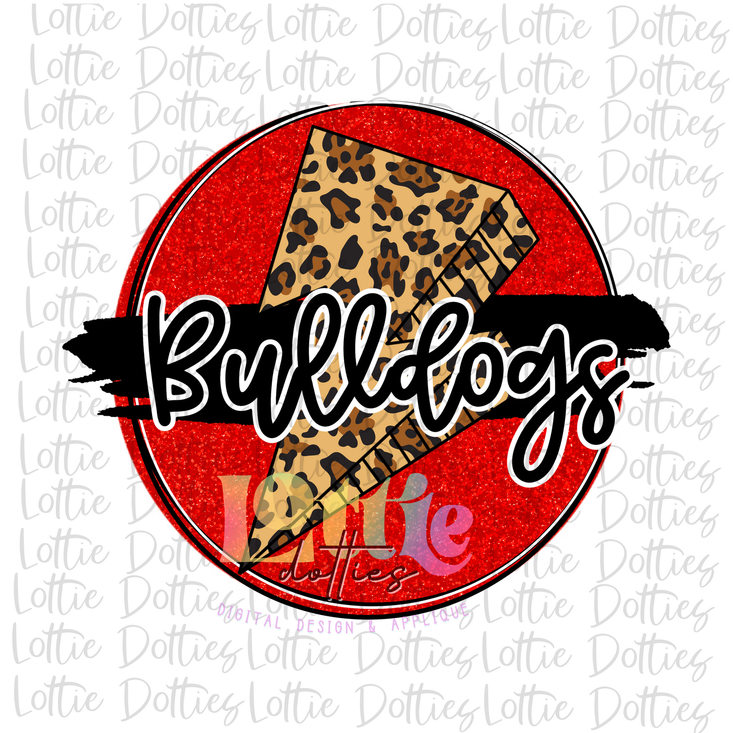 Bulldogs - PNG - Bulldogs Red - Sublimation design - Digital Download