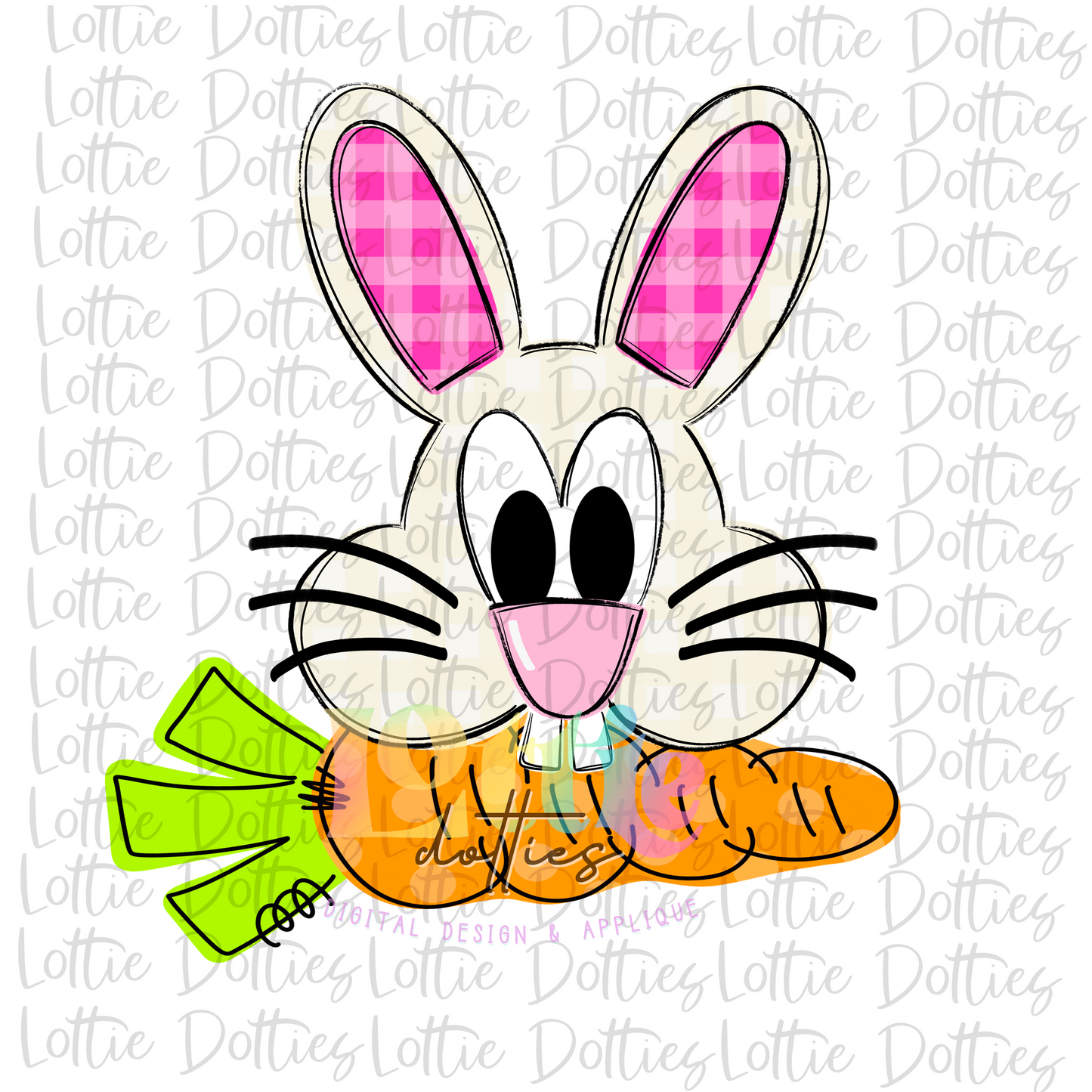 Bunny Girl PNG - Easter - Sublimation - Digital Download - Pink