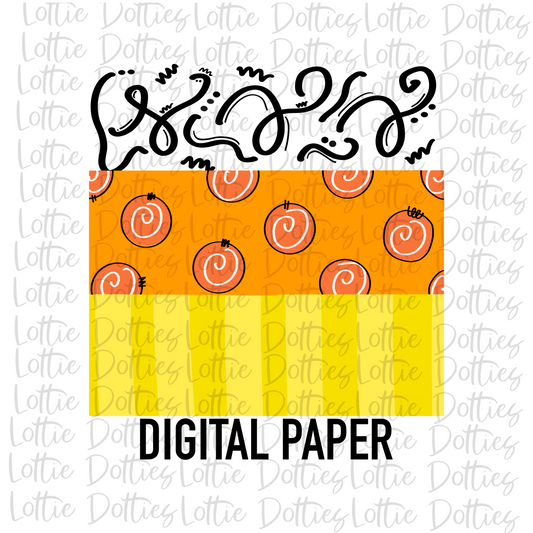 Candy Corn Digital Paper - Halloween Digital paper - Instant Download - Digital Download -