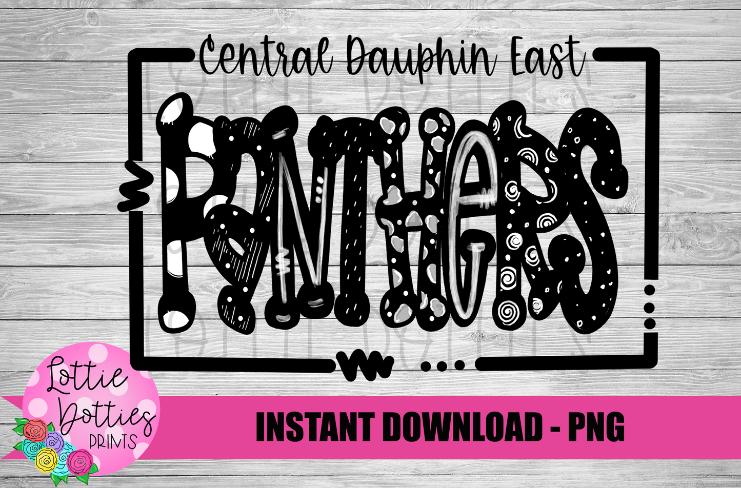 Central Dauphin East Panthers PNG - Panthers Sublimation - Digital Download