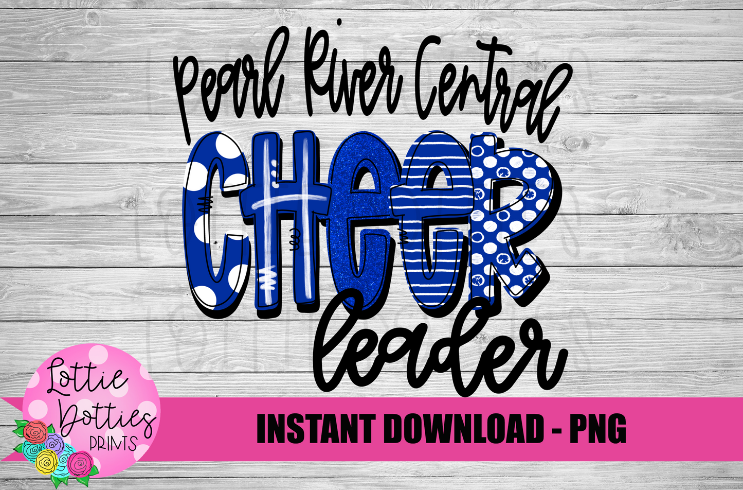 Pearl River Central Cheer Leader - Cheer Leader PNG - Cheer Sublimation