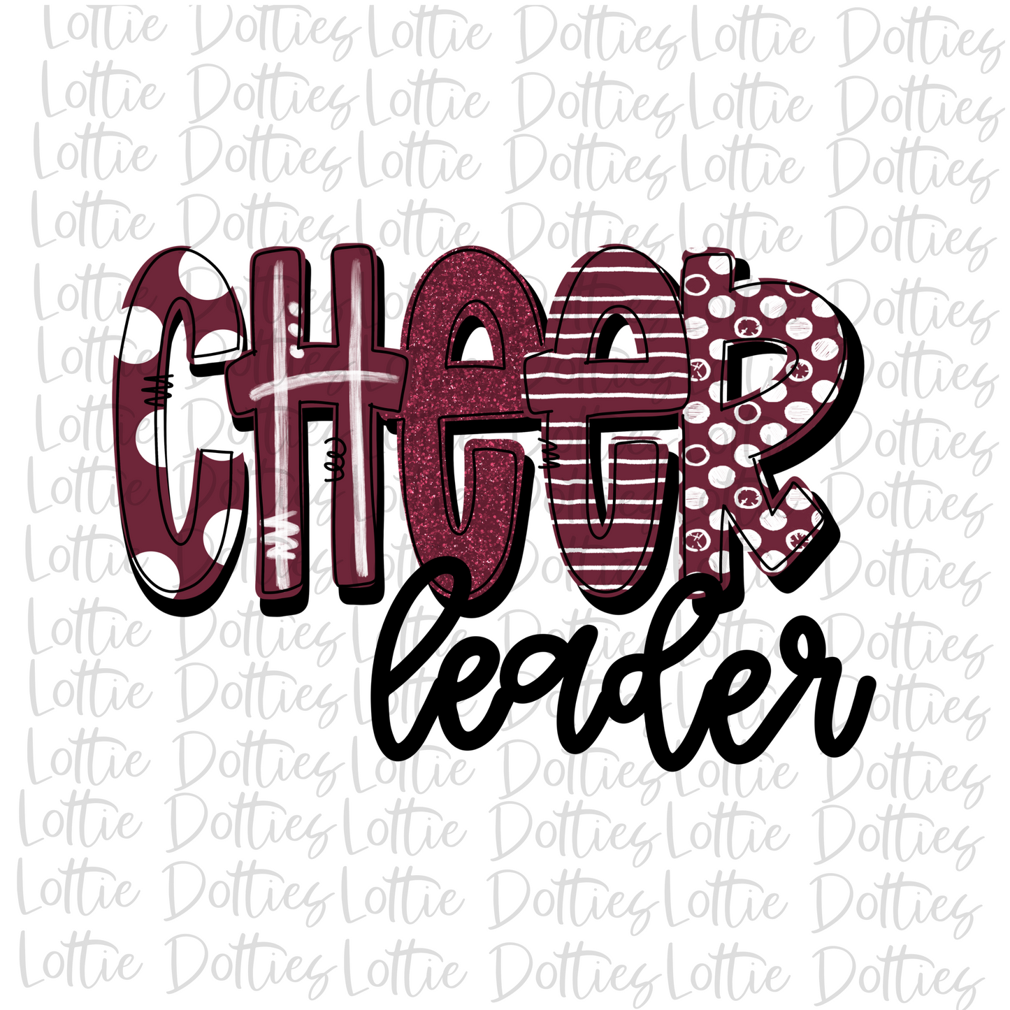 Cheer leader Png - Cheerleader Sublimation File - Maroon and White - Instant download - Digital Download