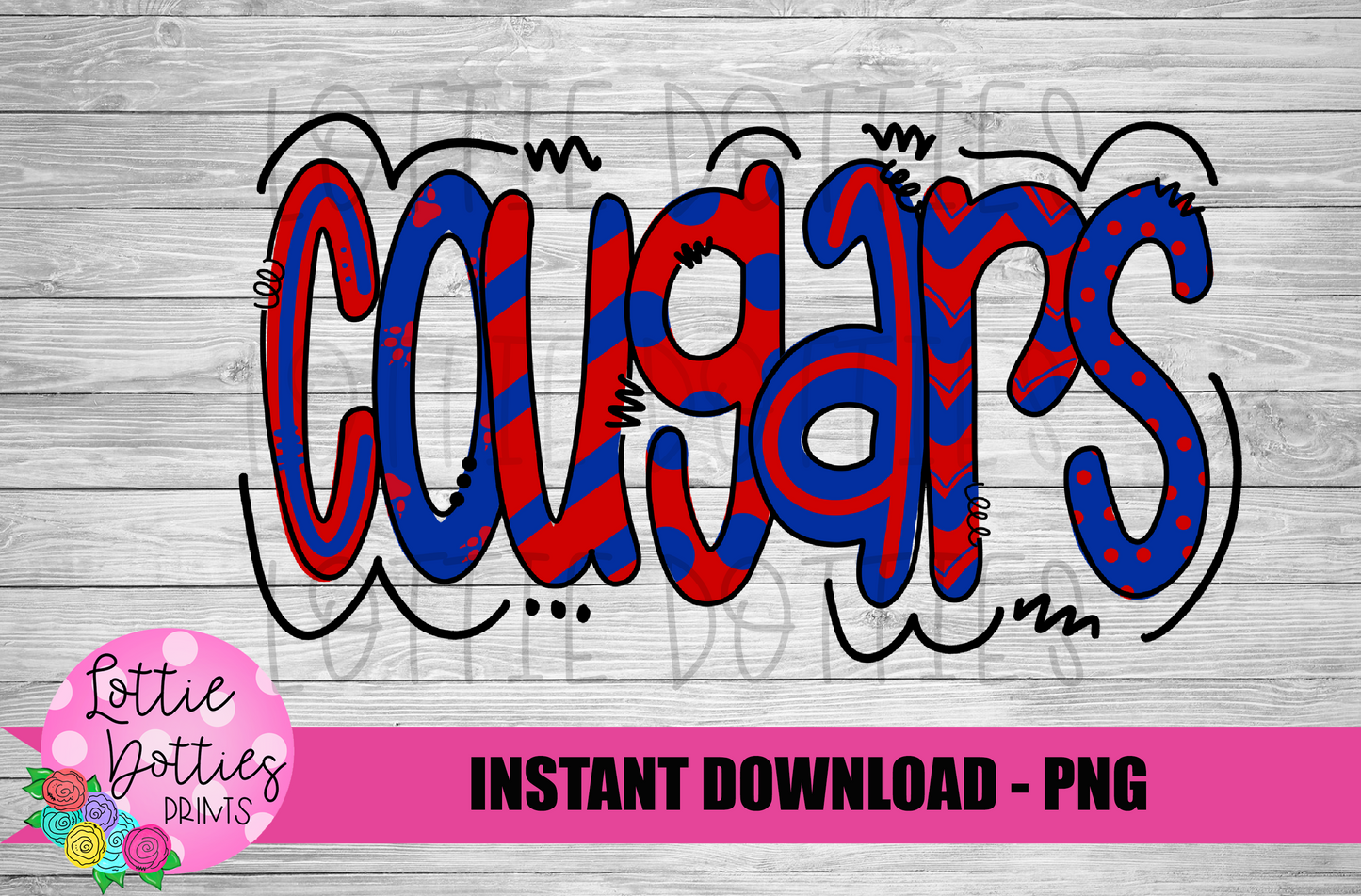 Cougars Png - Sublimation Design - Cougars Sublimation- Digital Download