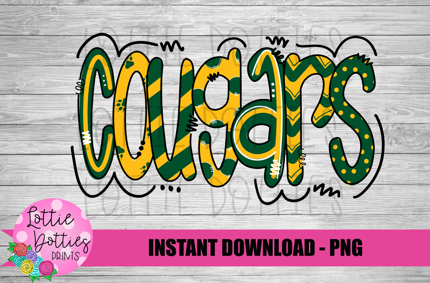 Cougars Png - Sublimation Design - Cougars Sublimation- Digital Download