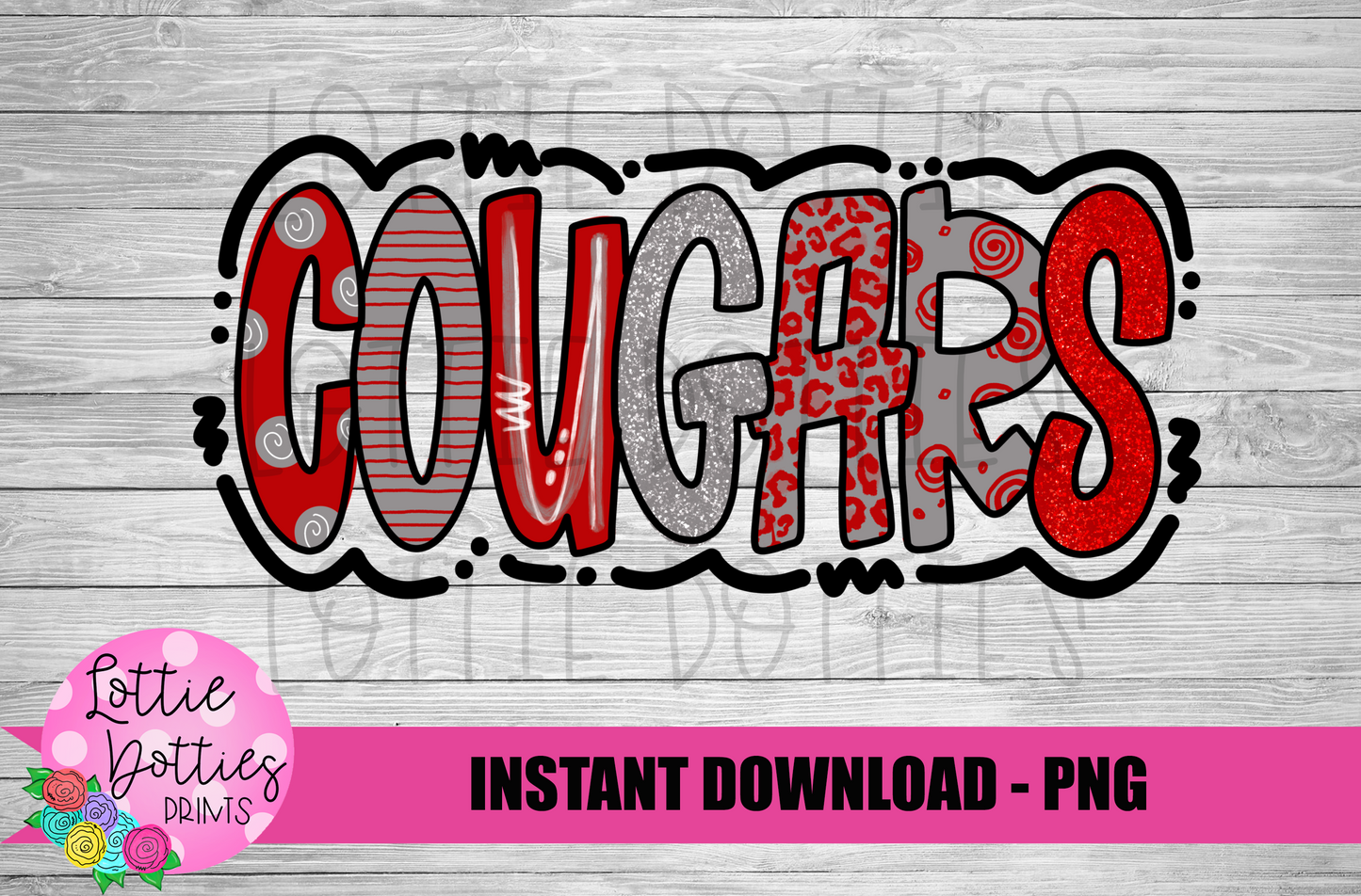Cougars Png - Sublimation Design - Cougars Sublimation- Digital Download