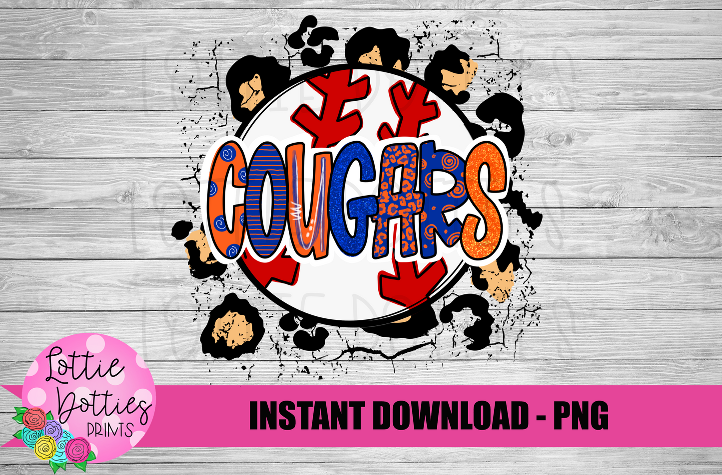 Cougars Png - Sublimation Design - Cougars Baseball Sublimation- Digital Download