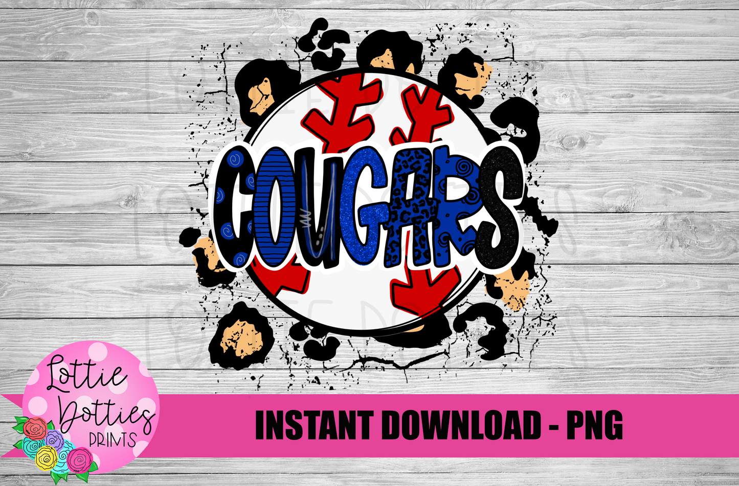 Cougars Png - Sublimation Design - Cougars Baseball Sublimation- Digital Download