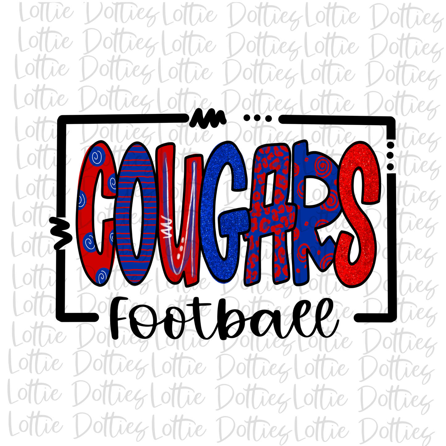 Cougars Png - Sublimation Design - Cougars Football Sublimation- Digital Download