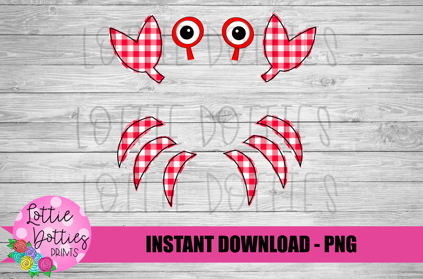 Crab Monogram Png - Crab Design - Crab Summer Design - Sublimation
