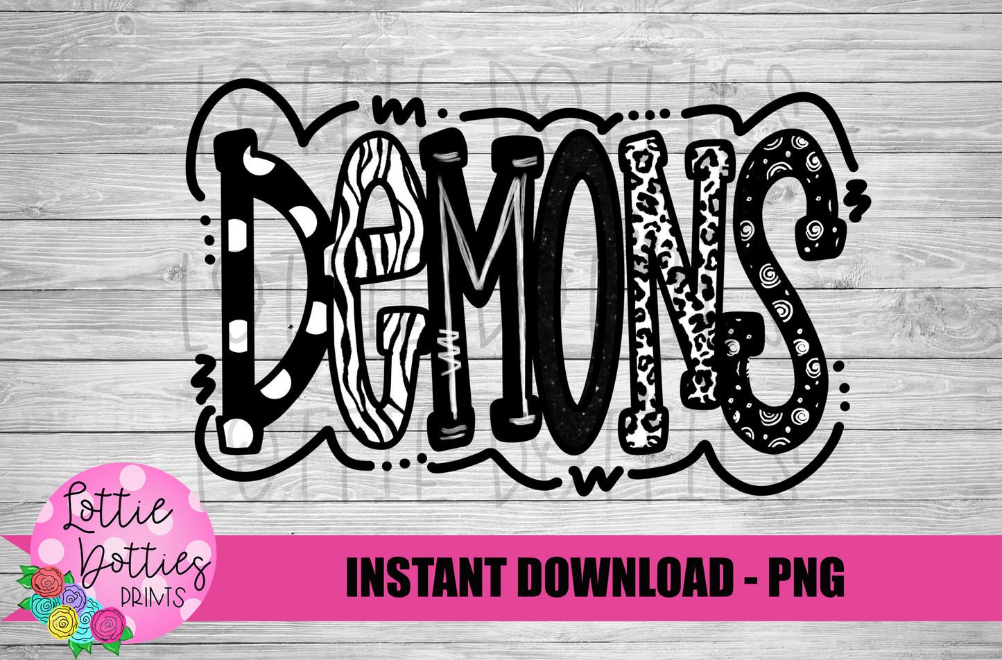 Demons - PNG - Demons Sublimation - Digital Download