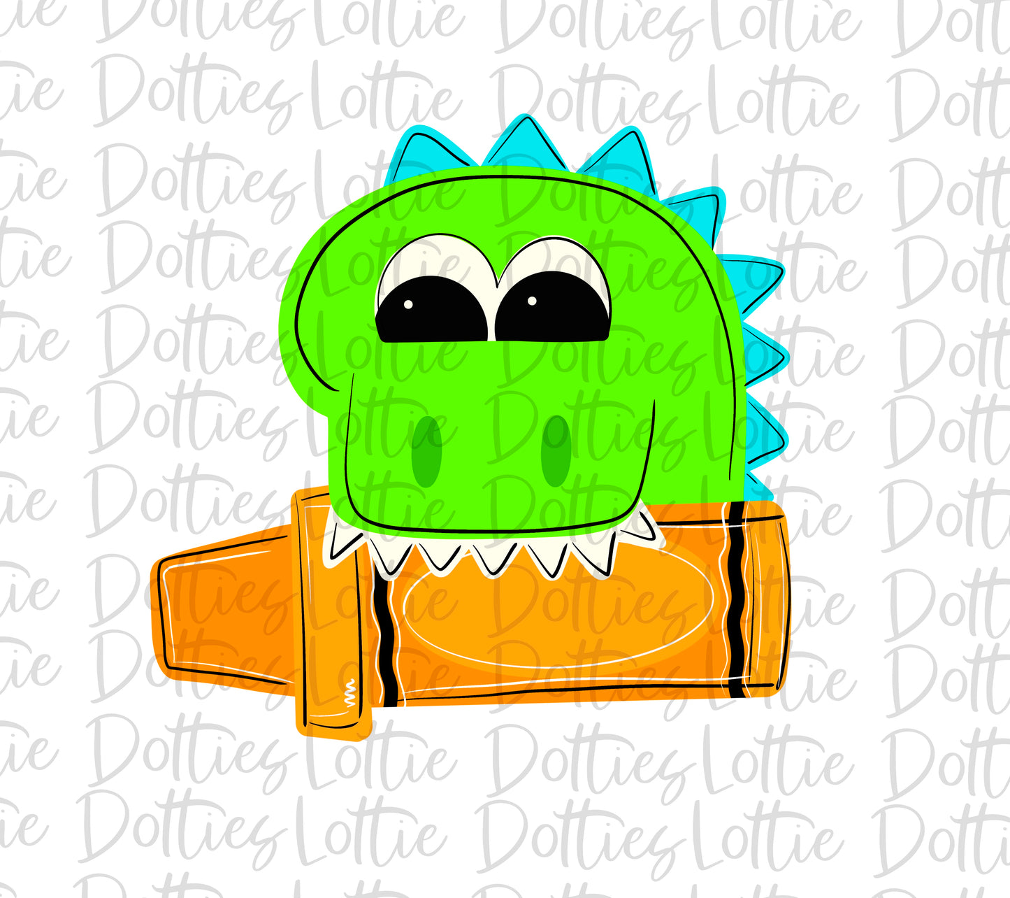 Dino Crayon - Png - Dino Crayon Design - Dinosaur Design