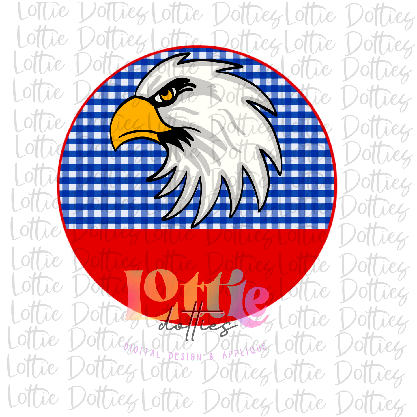 Eagle Scallop Design Png - Sublimation Design- Digital Download