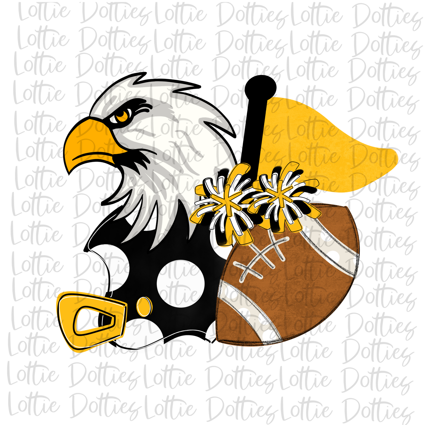 Eagle Png - Eagle Spirit Stack Design - School Spirit Design - Digital Download