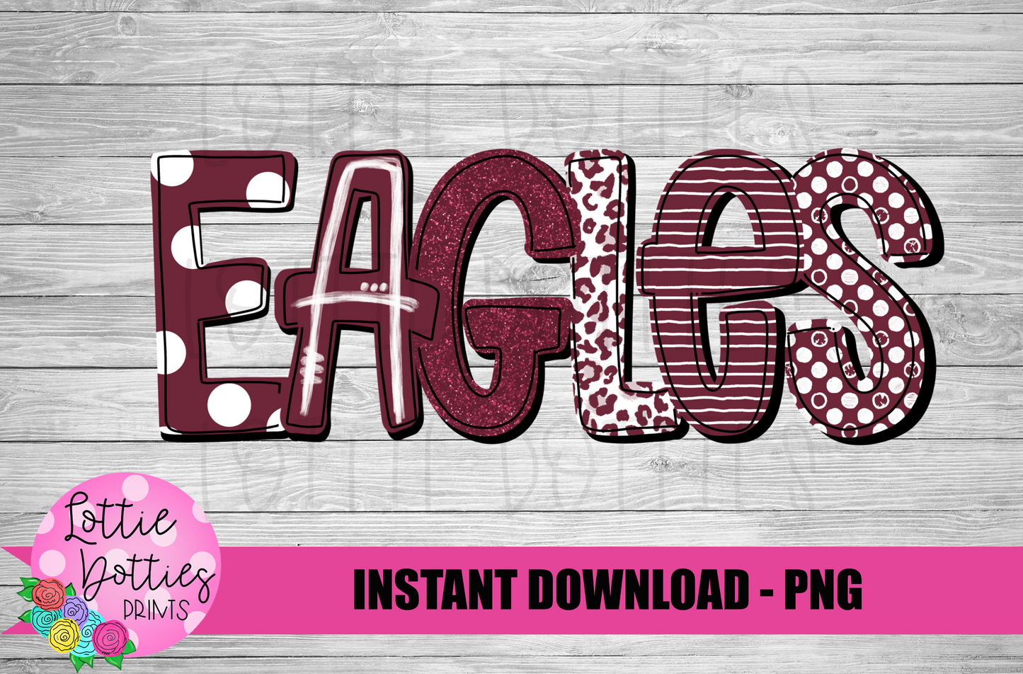 Eagles PNG - Eagles - sublimation design - Digital Download - Maroon and White