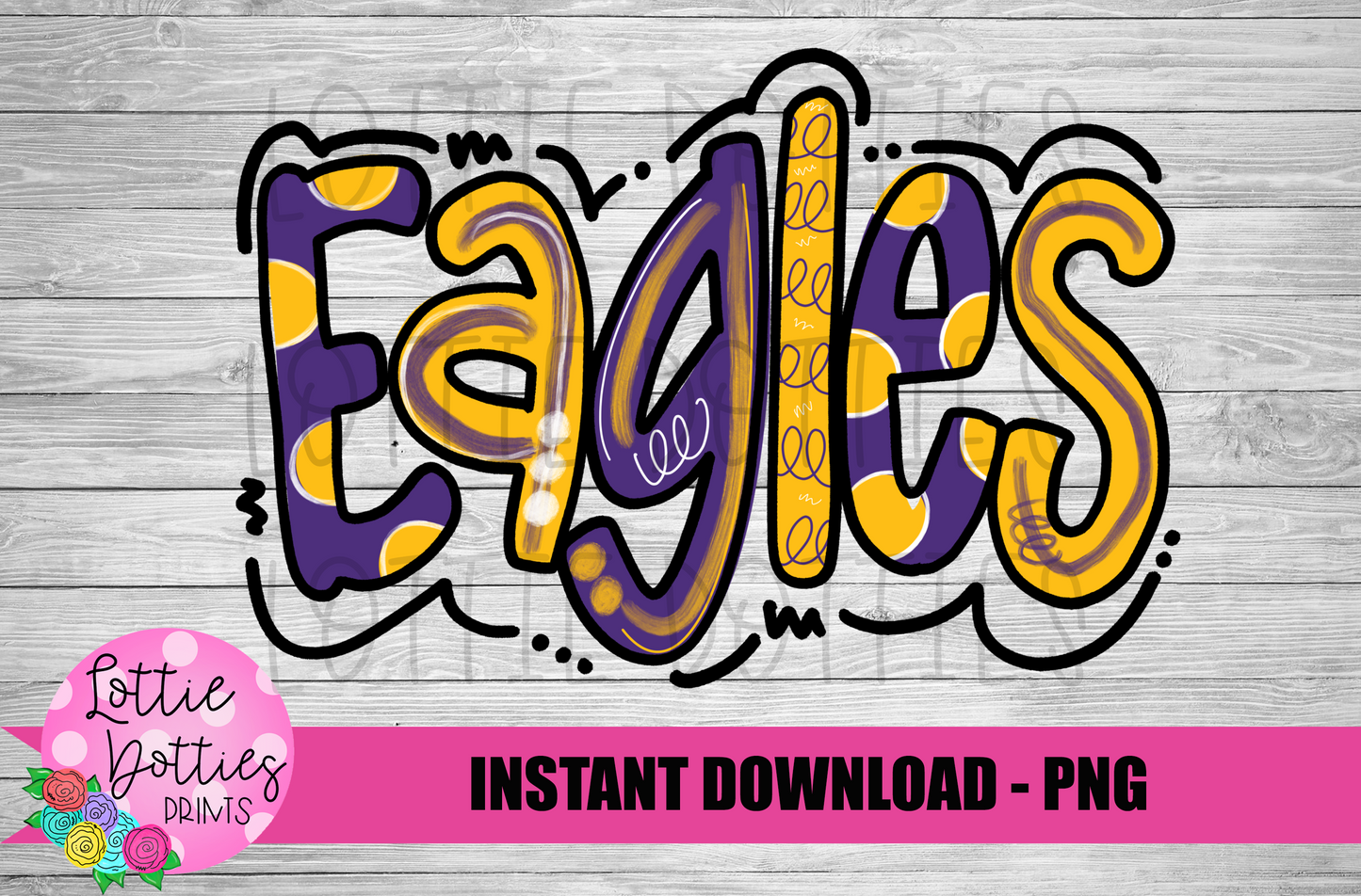Eagles PNG - Eagles - sublimation design - Digital Download - Purple and Gold