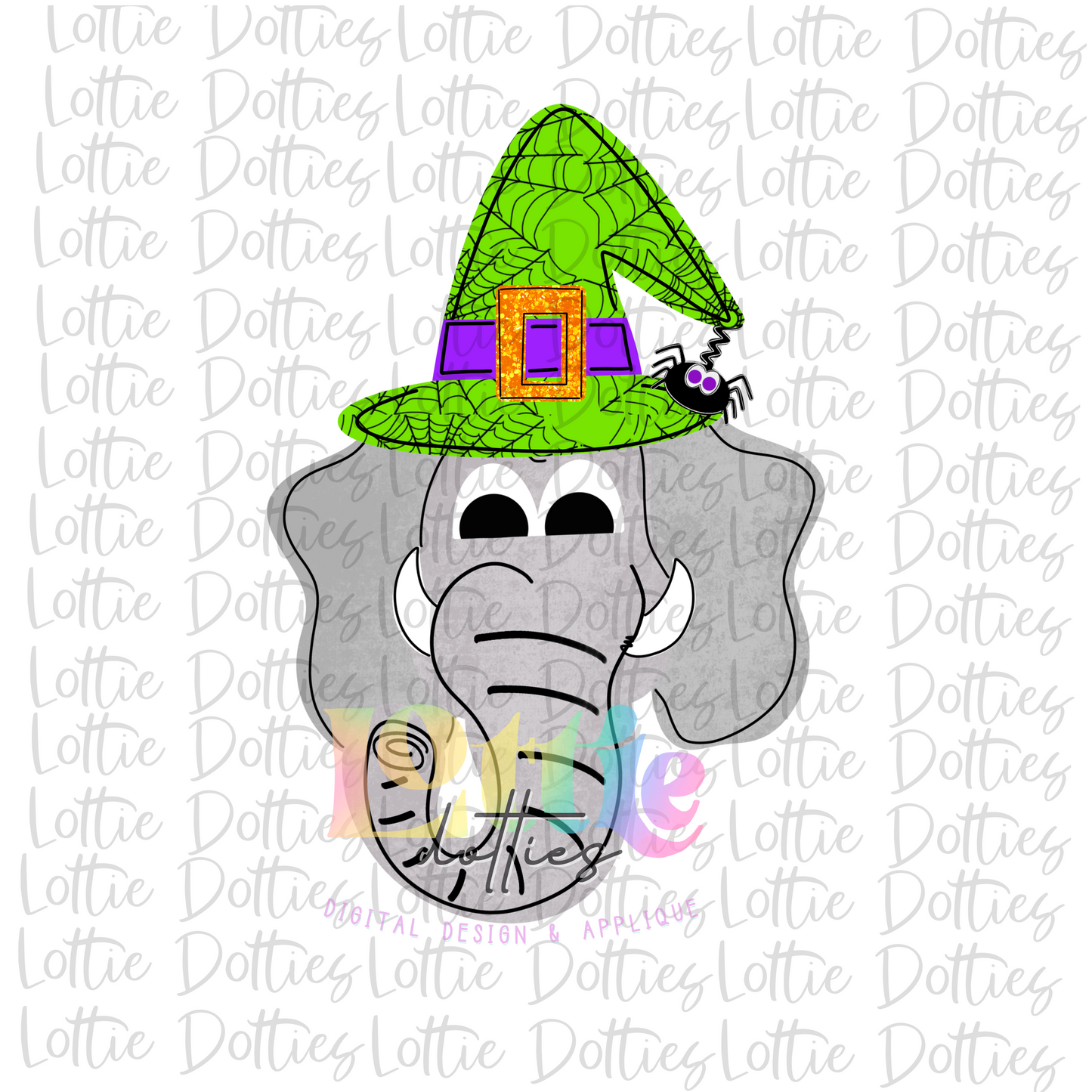 Halloween Elephant Png - Elephant Sublimation Design - Sublimation Design