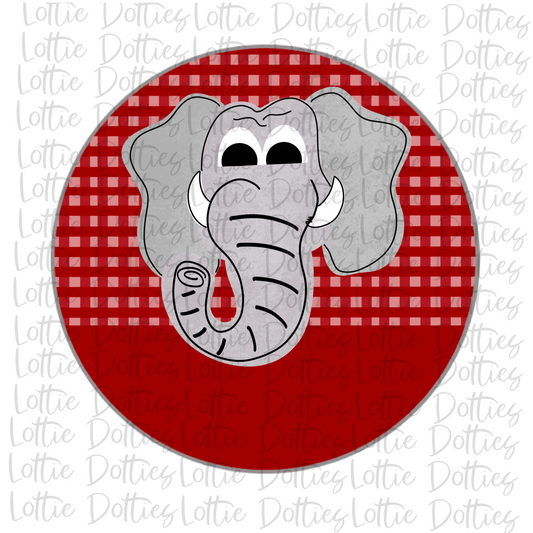 Elephant Circle  Png - Elephant Sublimation Design - Digital Download