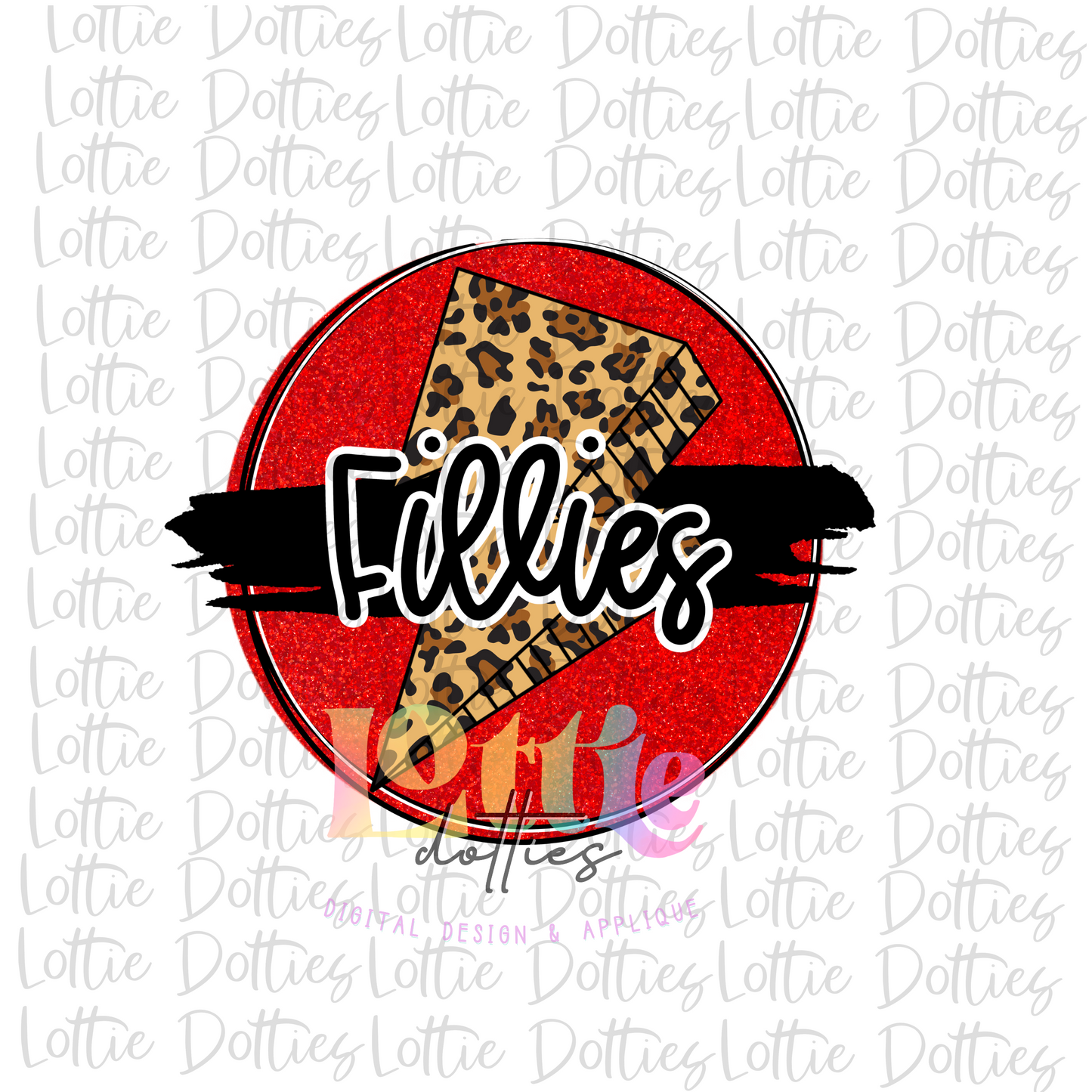 Fillies - PNG - Fillies Circle Sublimation - Digital Download