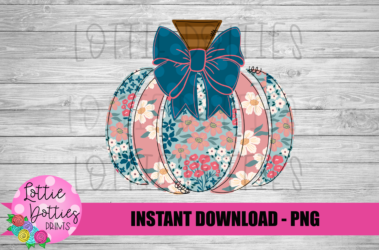 Floral Pumpkin Png - Fall Vibes - Fall Sublimation Design - Digital Download