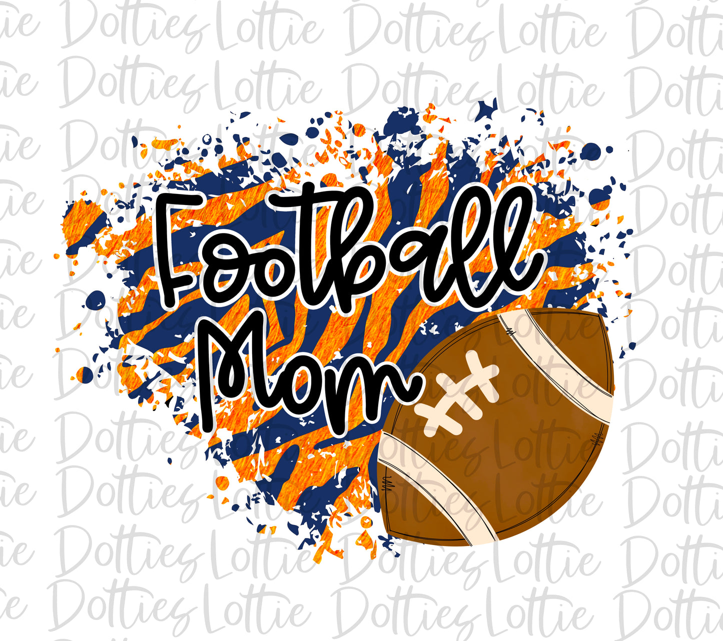 Football Mom - PNG - Football - Sublimation - Digital Download