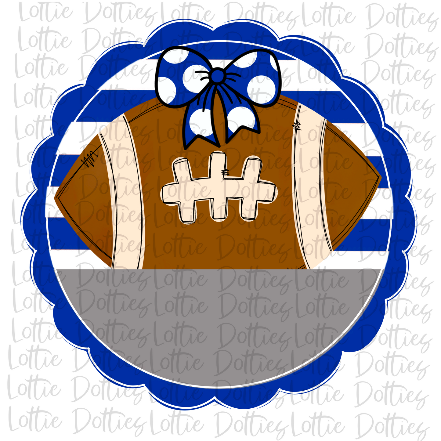 Football - PNG - Football Scallop - Sublimation - Digital Download