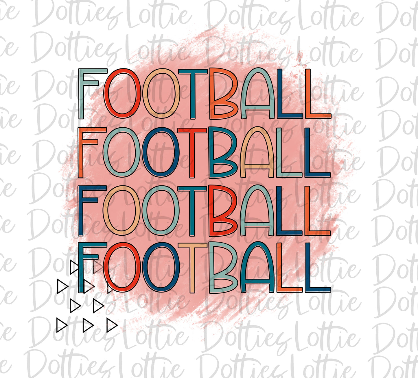Football Stack - PNG - Football - Sublimation design - Digital Download
