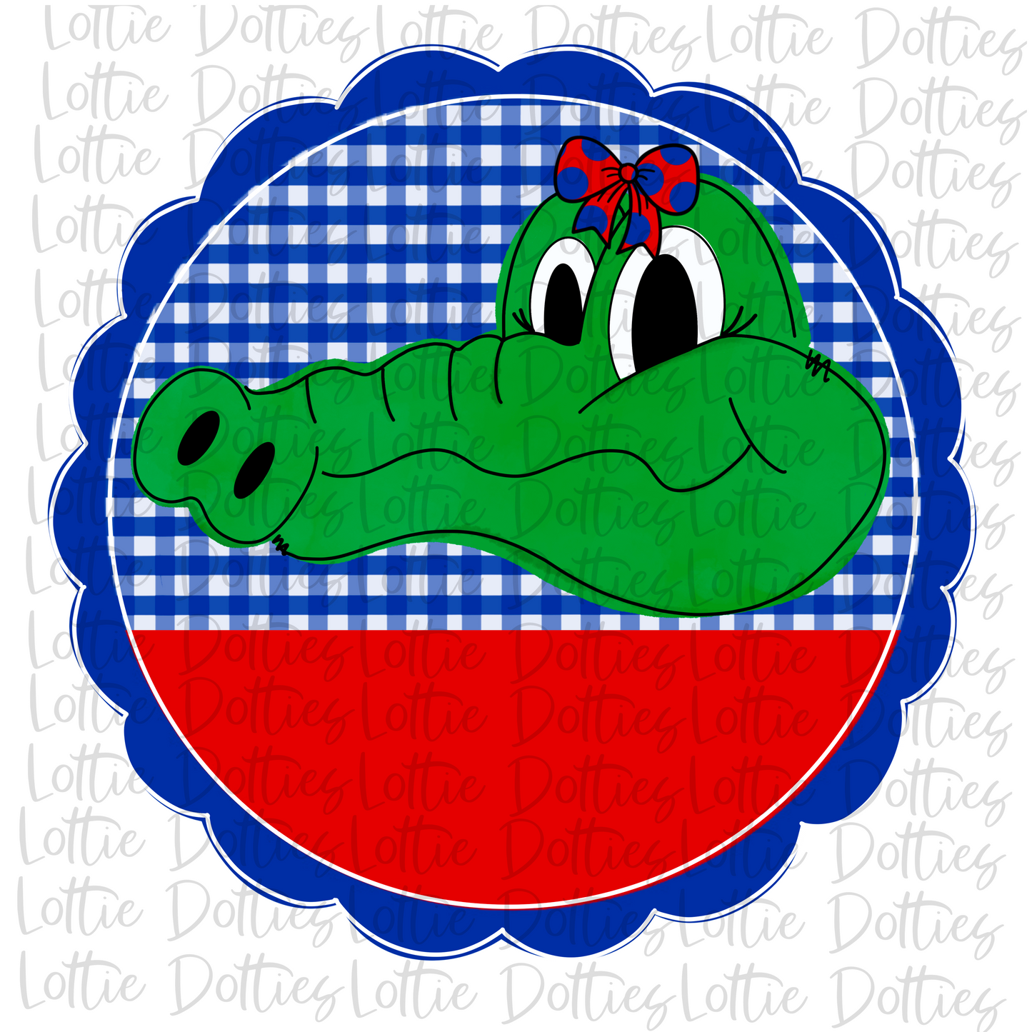 Gator Scallop - Png - Gator Sublimation Design - School Spirit Design - Digital Download