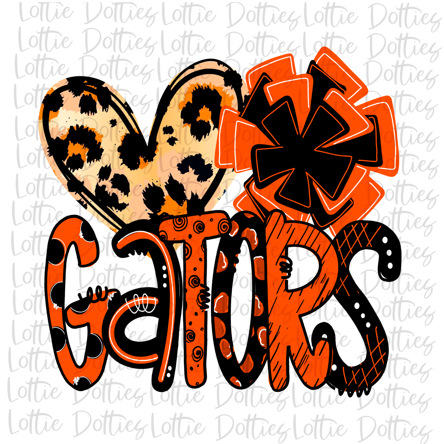 Heart Pom Gator - PNG - Gator - sublimation design - Digital Download