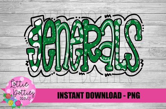 Generals PNG - Generals Sublimation  - Digital Download