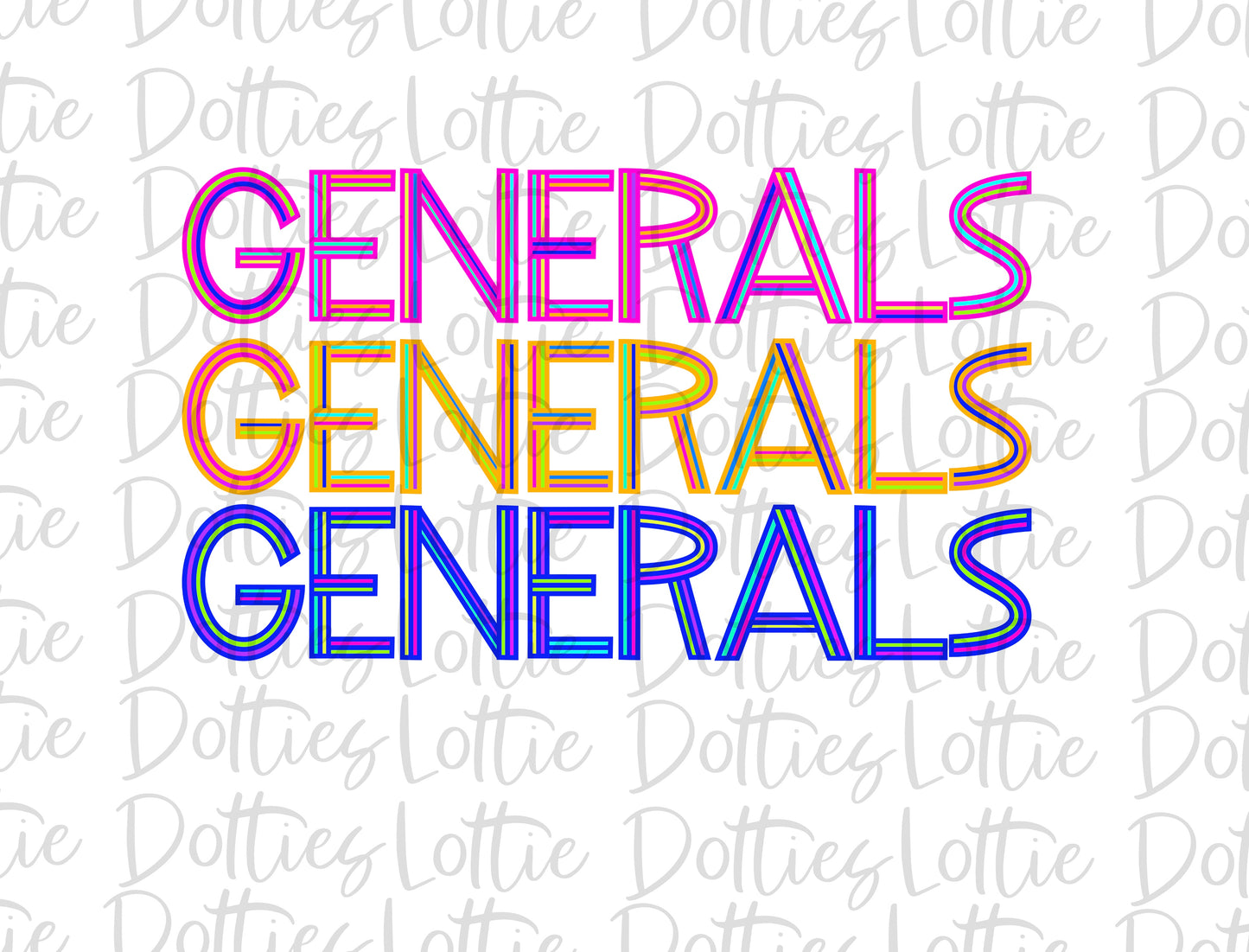 Generals PNG - Generals Sublimation - Digital Download