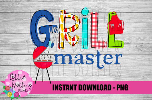Grill Master - Father's Day Png - Grill Master Png - Digital Download