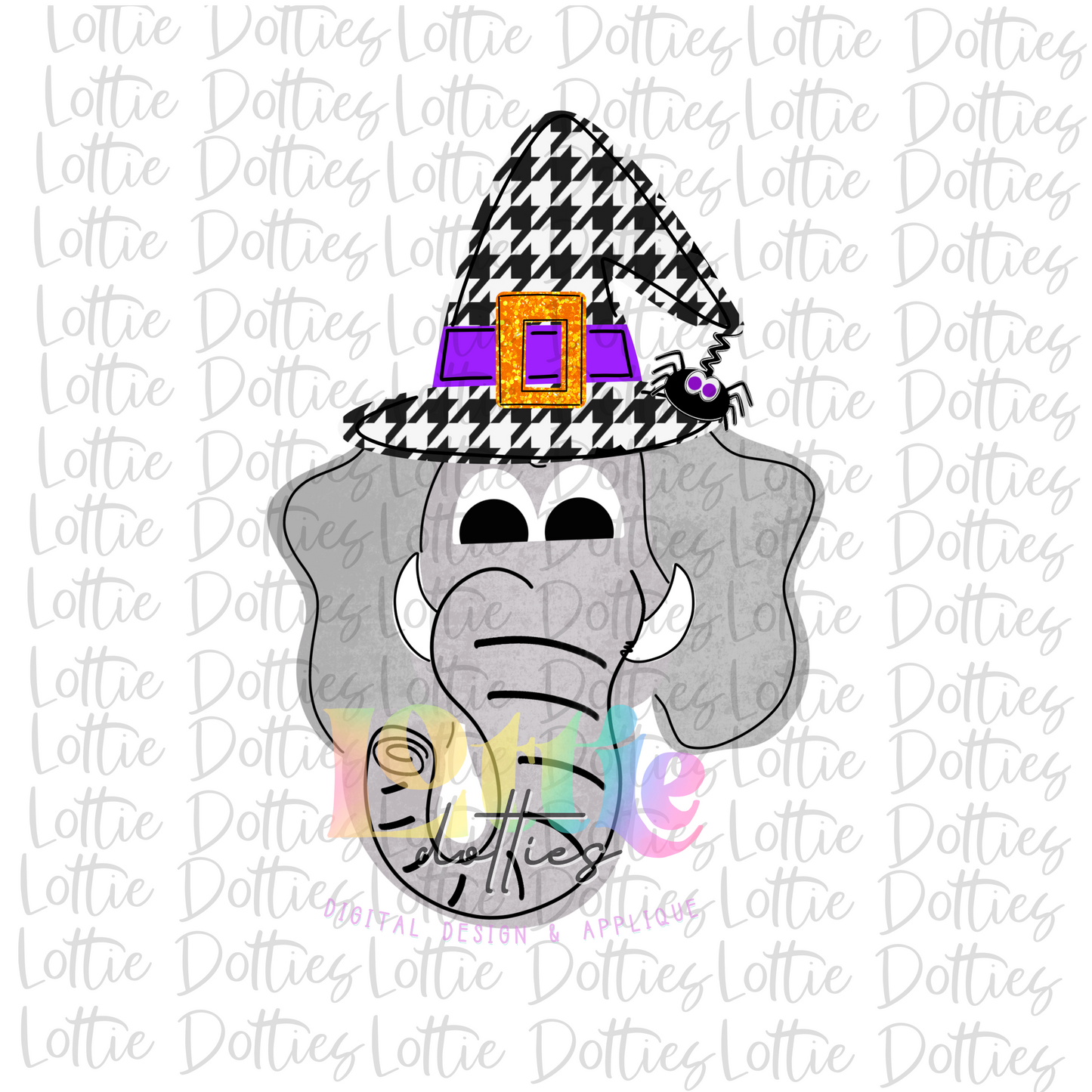 Halloween Elephant Png - Elephant Sublimation Design - Sublimation Design