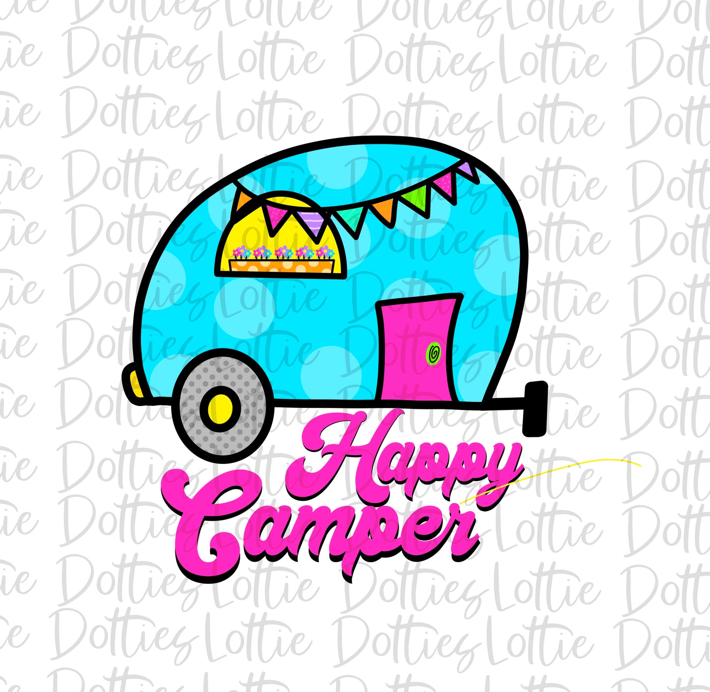 Happy Camper Png - Camping Sublimation Design - Faux Applique _ Glamping - Happy Camper - Digital Download