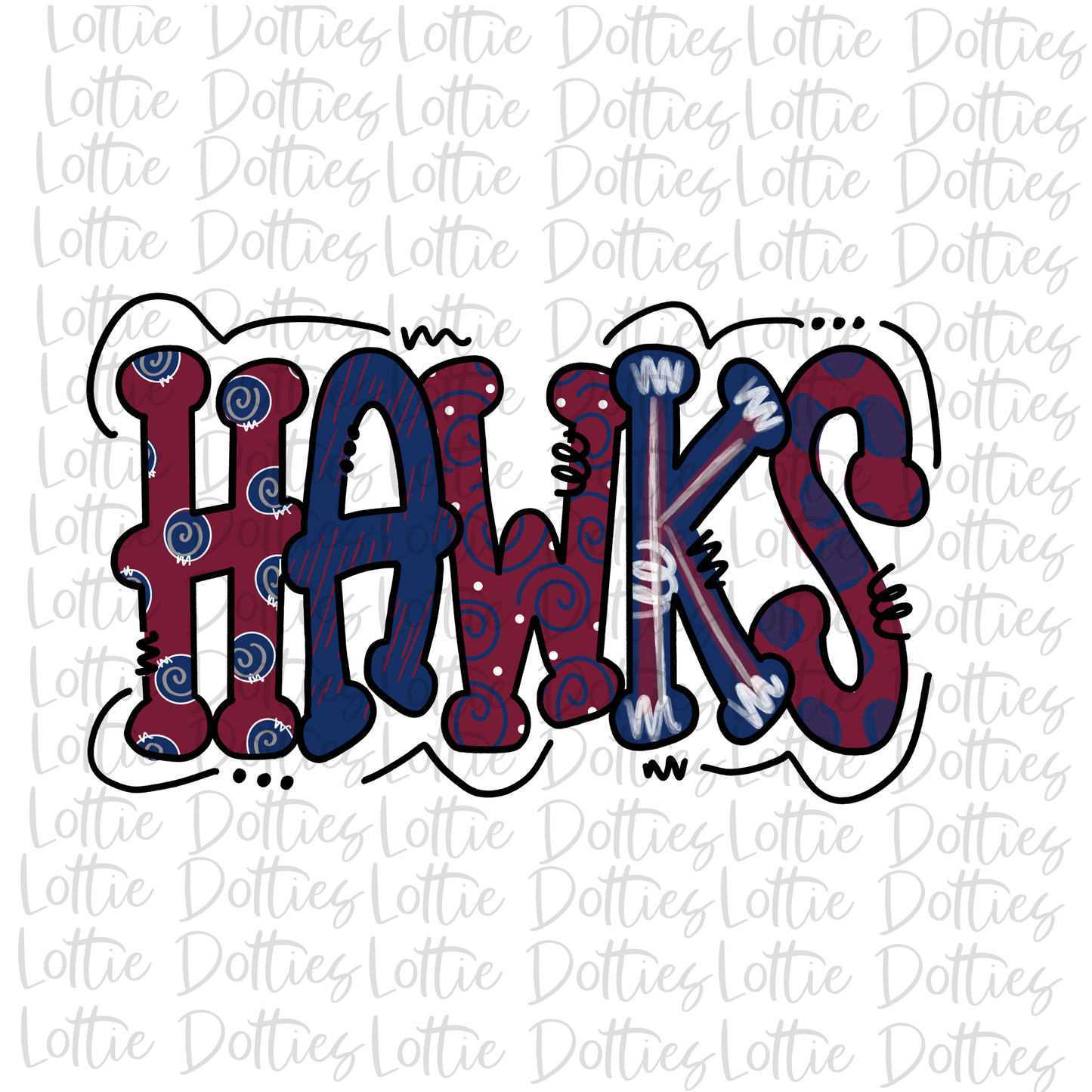 Hawks Png - Mascot Sublimation Design - Digital Download