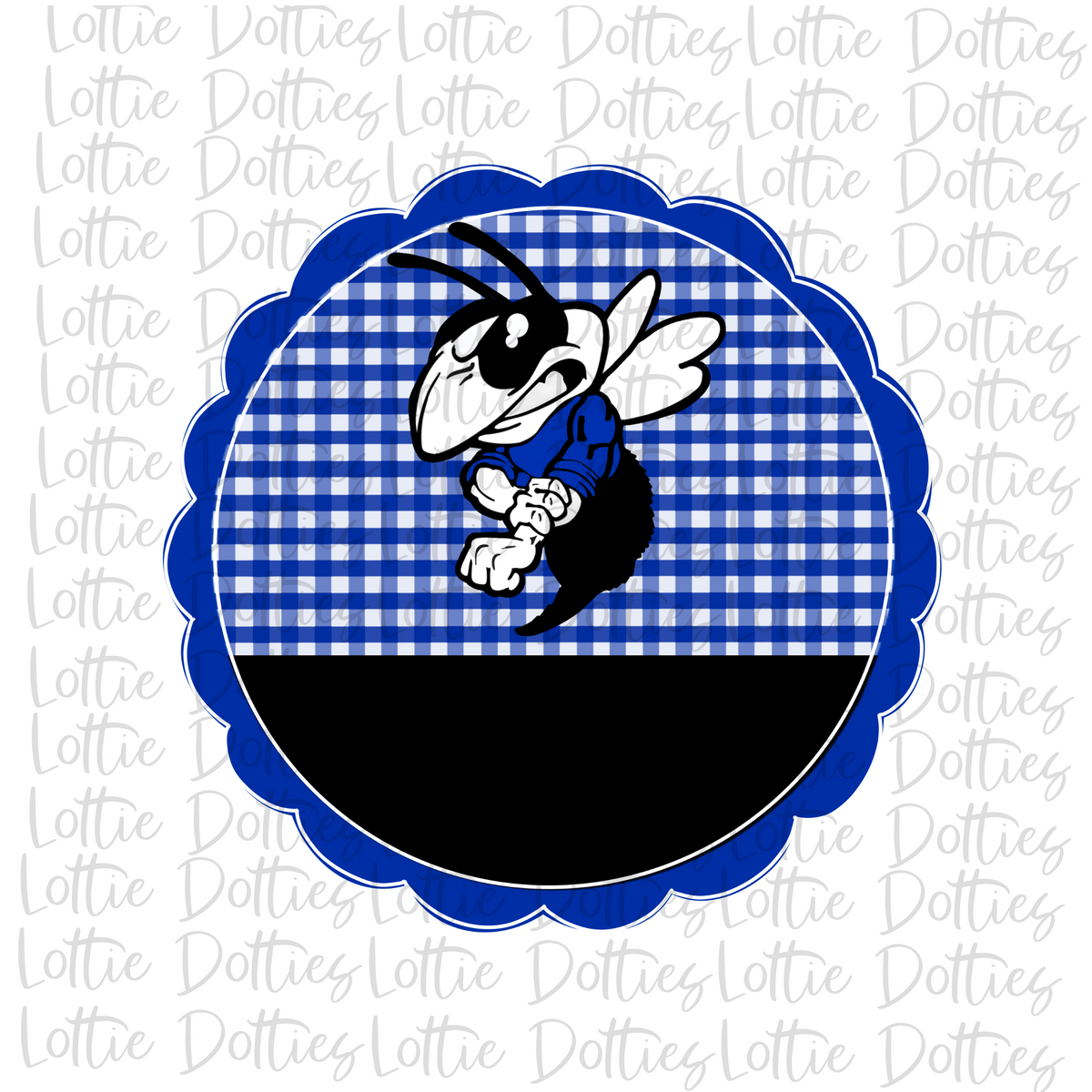 Hornet Scallop Png - Hornet Sublimation Design - School Spirit Design - Digital Download