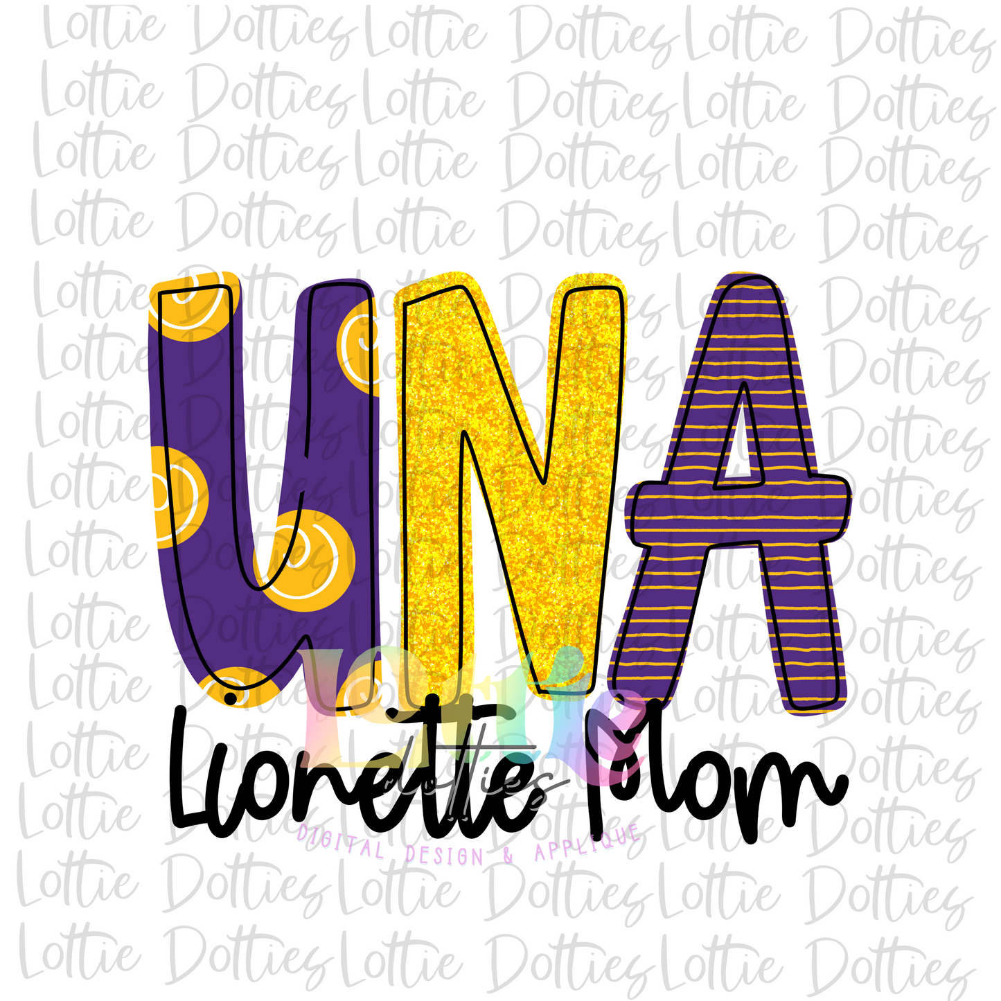 UNA Lionette Mom PNG - UNA Sublimation - Lions Design