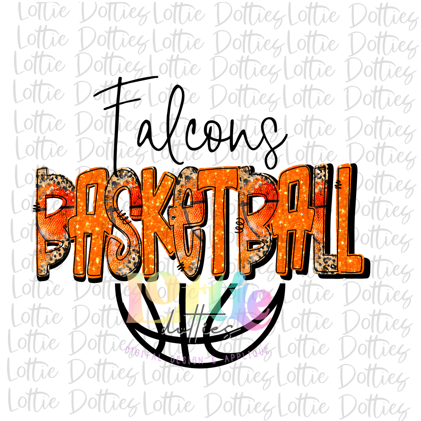 Falcons Basketball PNG - Falcons - Sublimation design - Digital Download