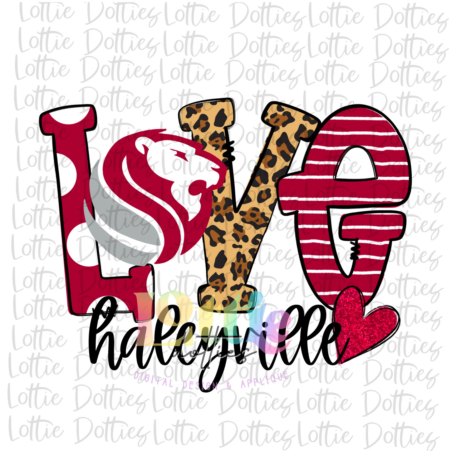 Love Lions PNG - Haleyville Lions - Sublimation Design - Digital Download