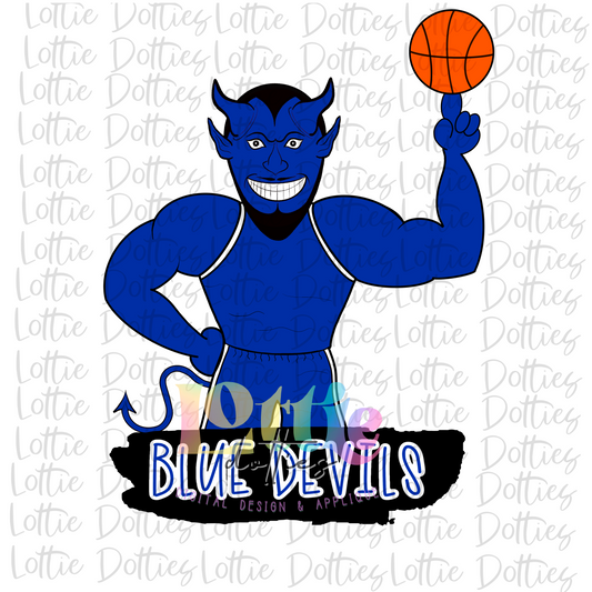 Blue Devils Basketball PNG - Blue  Devils Sublimation - Digital Download