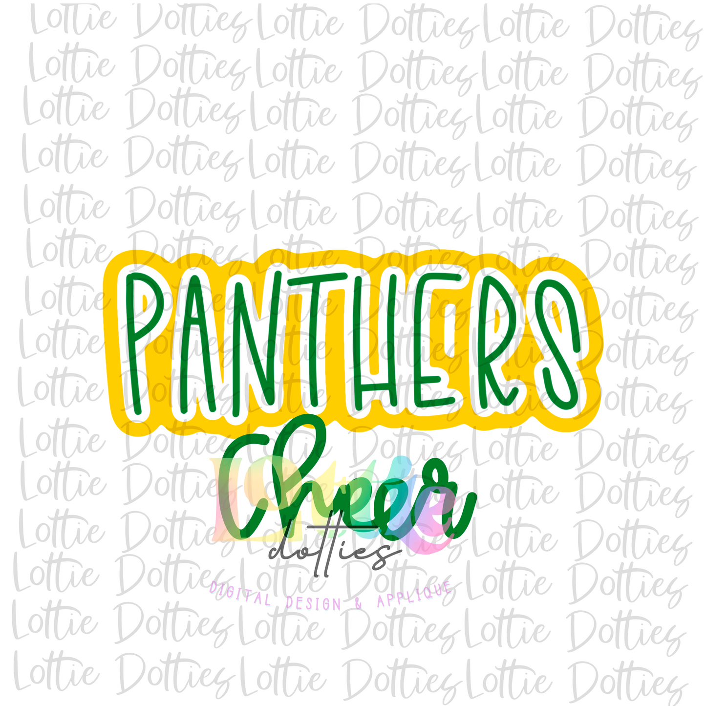 Panthers Cheer PNG - Panthers Sublimation - Digital Download