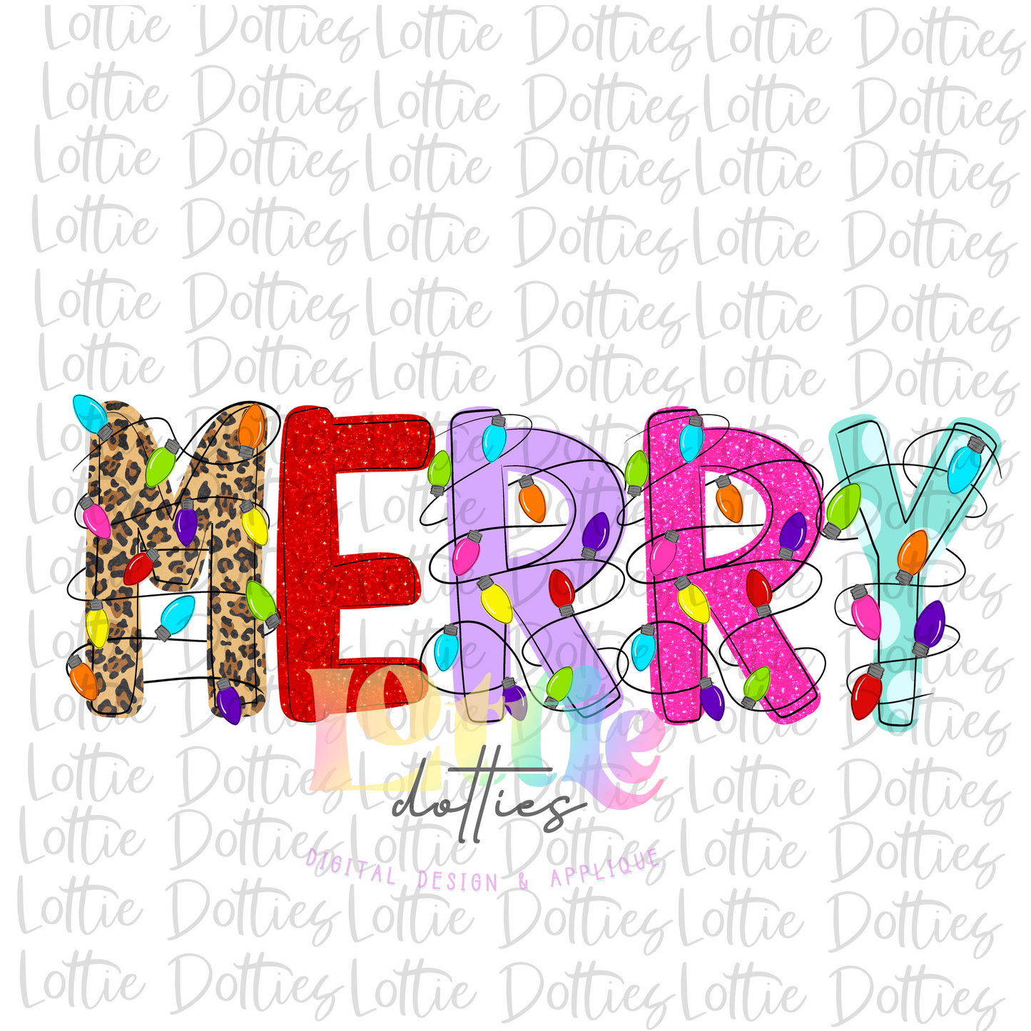 Merry Png - Christmas Sublimation Design- Digital Download