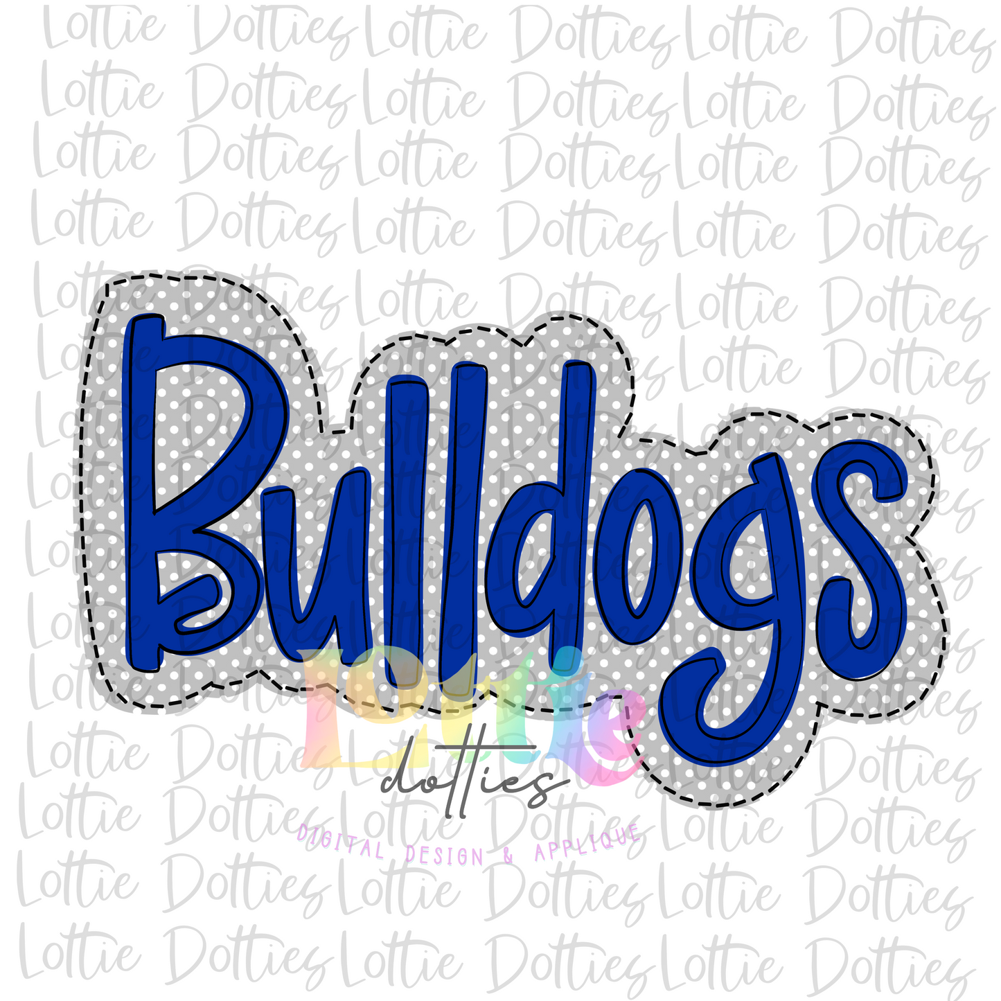 Bulldogs - PNG - Bulldogs - sublimation design - Digital Download - Blue and Gray