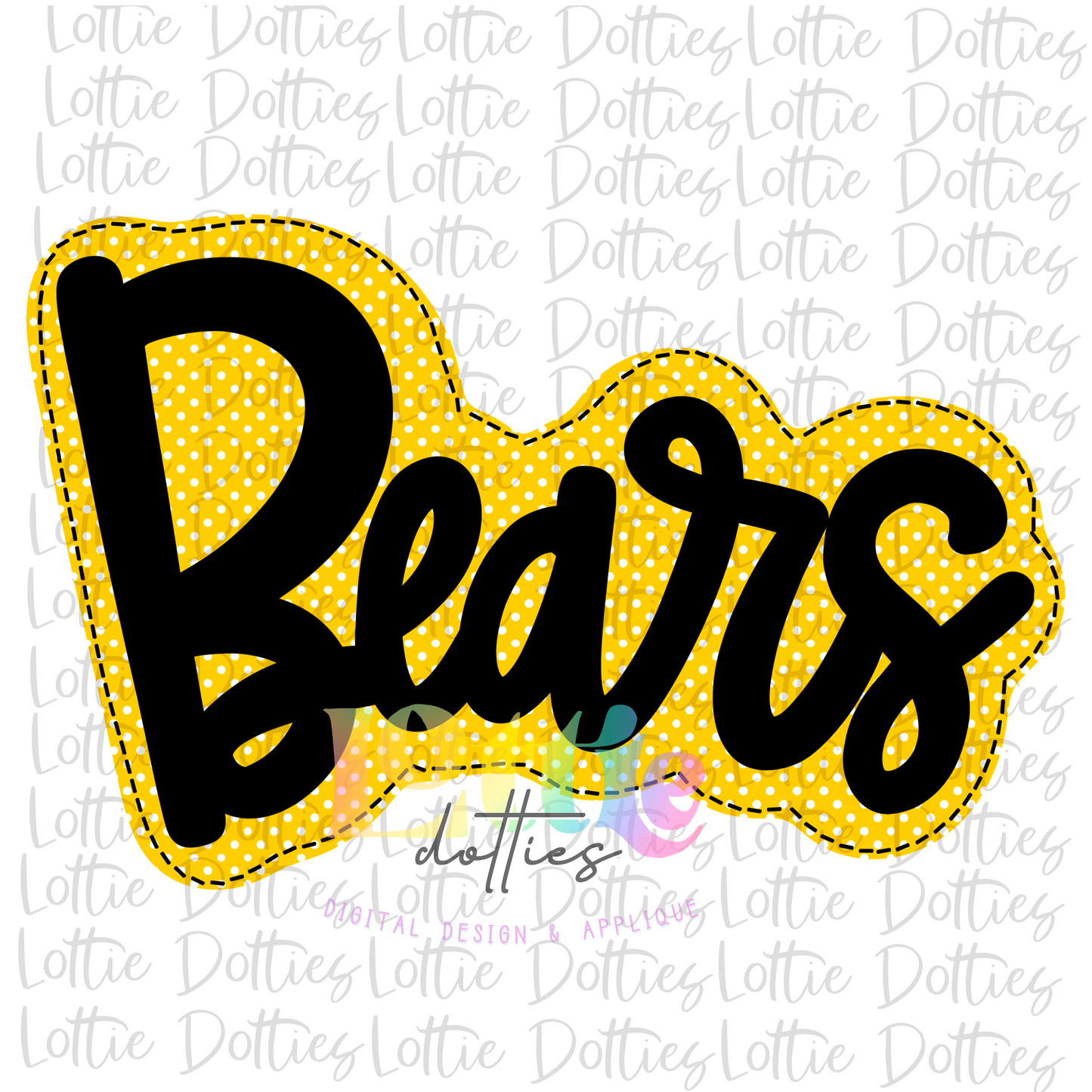 Bears PNG - Bears sublimation design - Digital Download - Black and Gold
