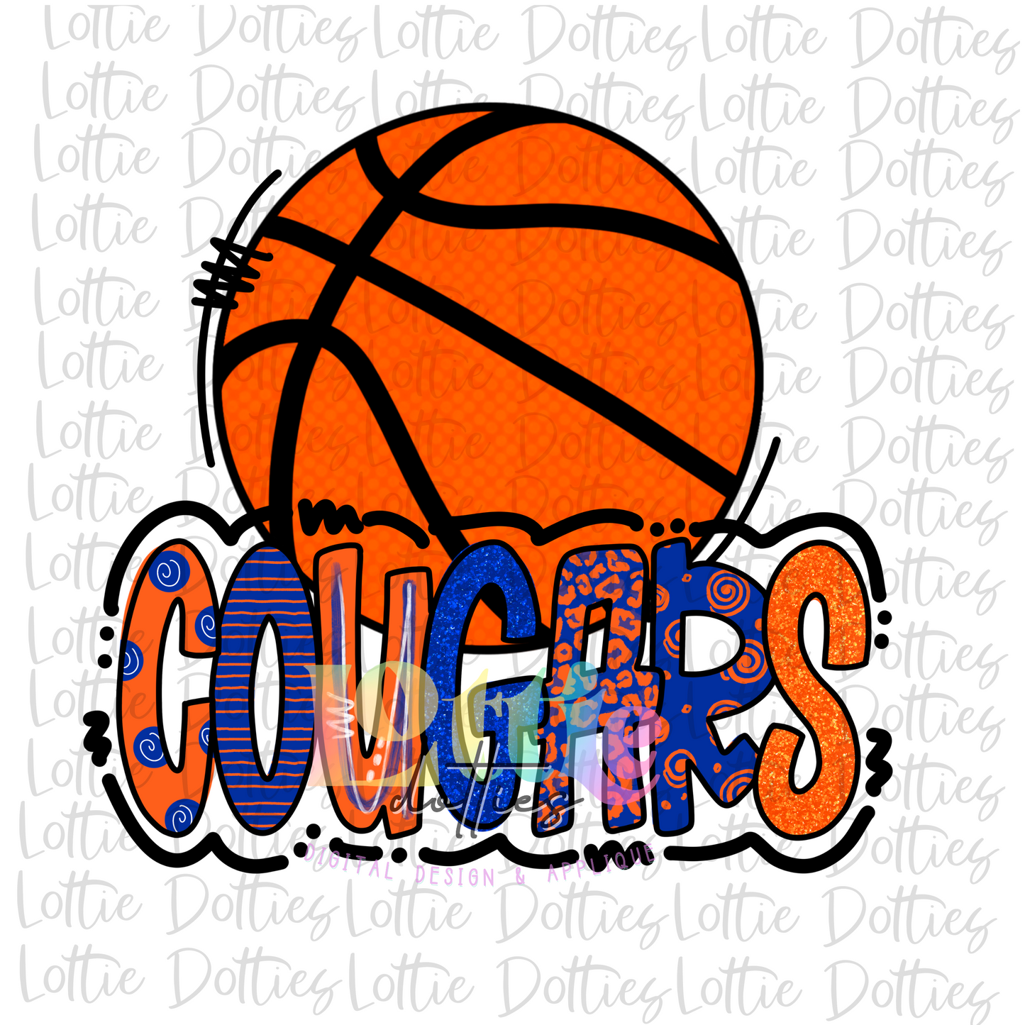 Cougars Basketball Png - Cougars Sublimation- Digital Download
