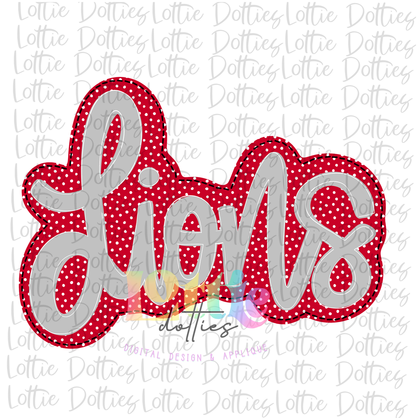 Lions PNG - Lions - Sublimation - Digital Download - Red and Gray